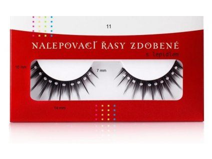 Nalepovací řasy Diva  11 s kamínky