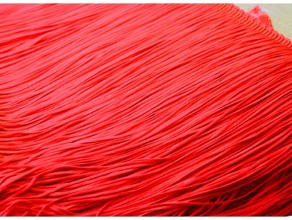 Třásně elastické NEON RED délka 15 cm