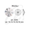 Swarovski RIVOLI 3200 - 12mm  Fuchsia