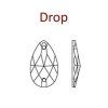 Elis DROP - 13x22mm  Dark Amethyst AB